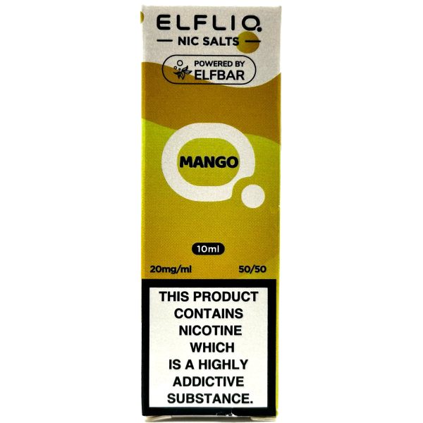 ELFLIQ Nic Salts Mango 20mg | ELF BAR Vape Juice Mango 20mg | Shop Vape Deals at URBAN VAPE